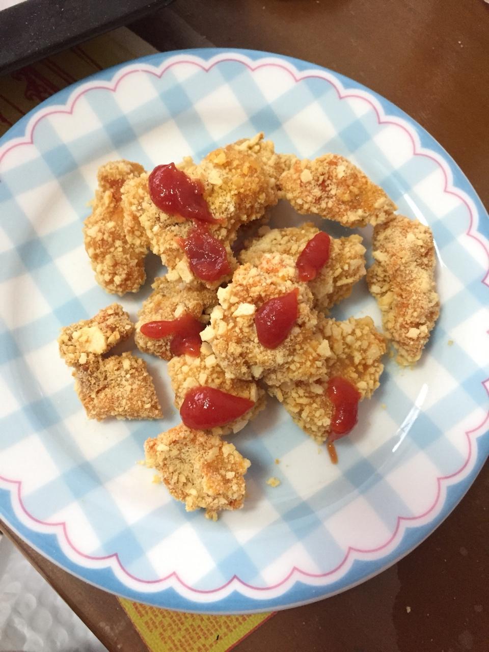 烤箱版劲爆鸡米花，非油炸