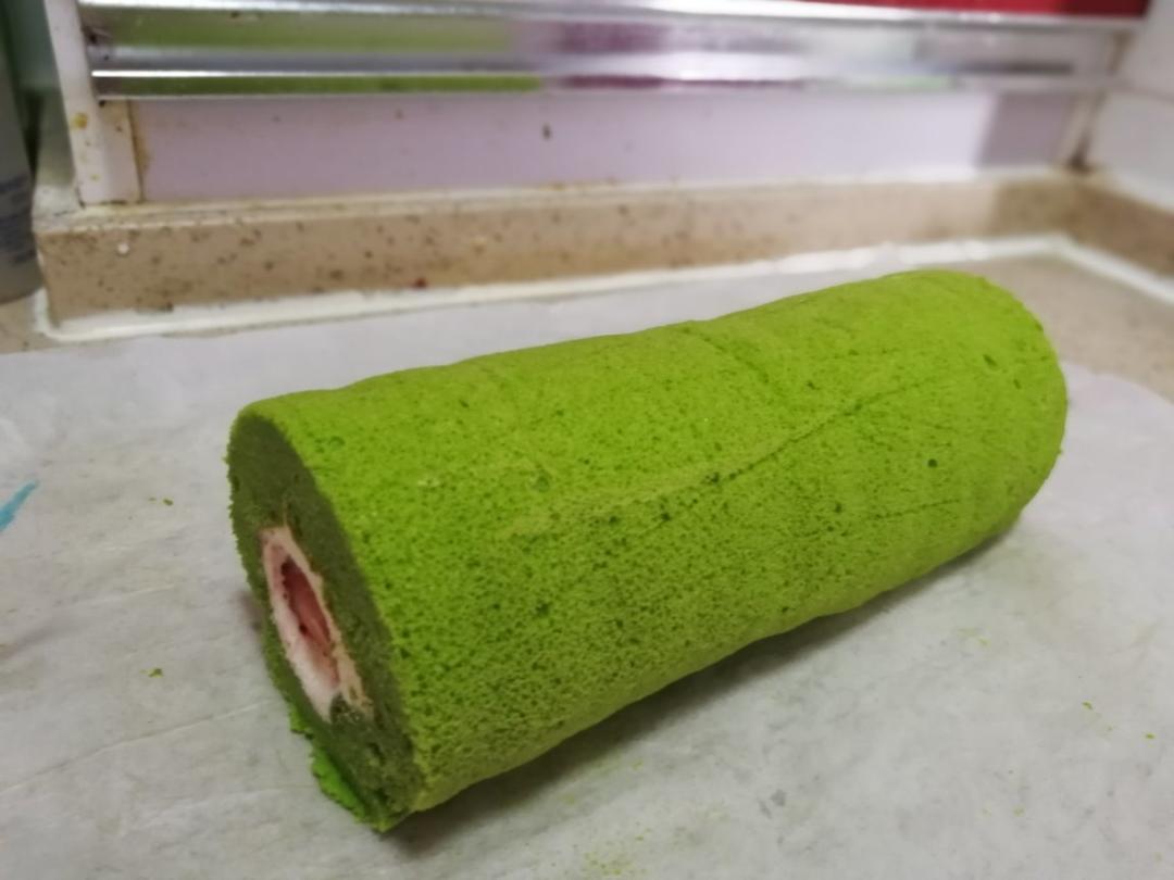 菠菜汁蛋糕卷