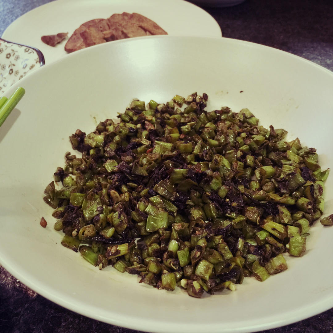 干煸橄榄菜豇豆