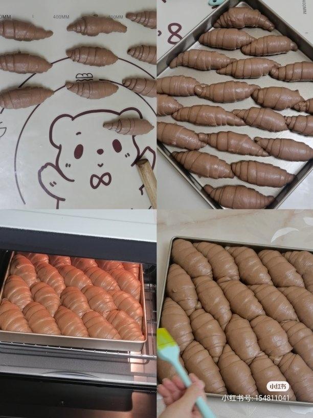 巧克力牛奶面包卷