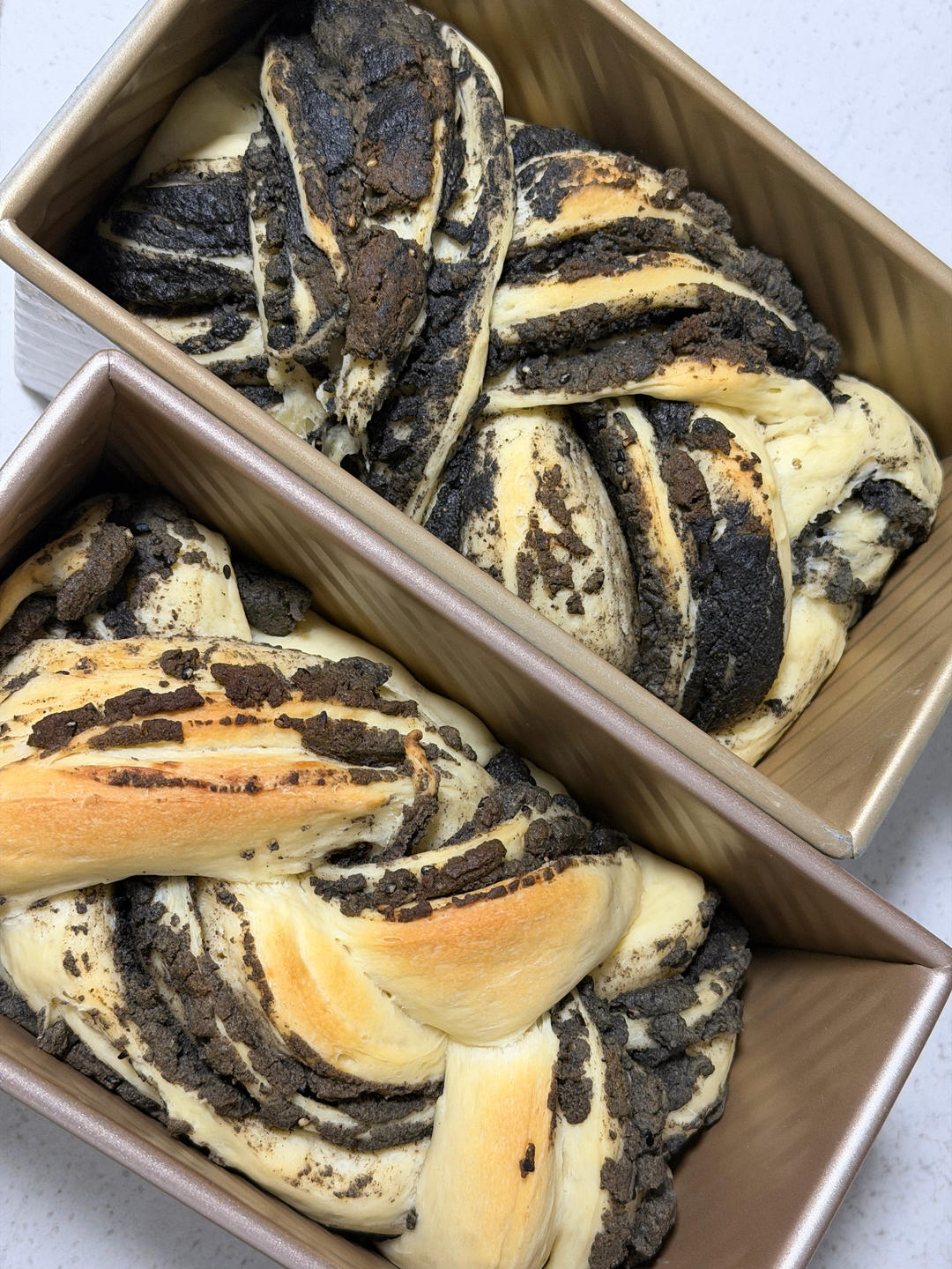 料多多系列--黑芝麻奶酥小吐司