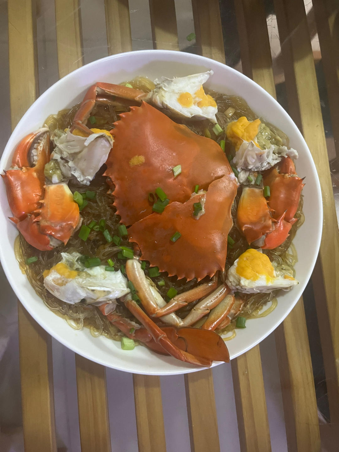 年夜饭大菜之 蒜蓉粉丝蒸红膏梭子蟹大家快来跟我学一下超详细的步骤