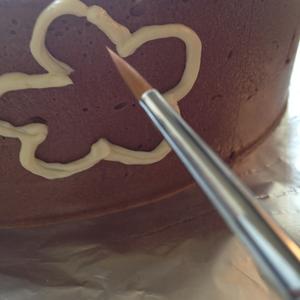 巧克力慕斯玫瑰绣花蛋糕的做法 步骤34