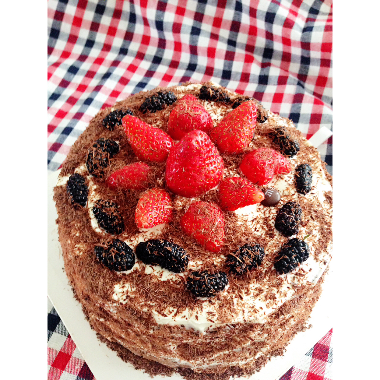 巧克力戚风裸蛋糕