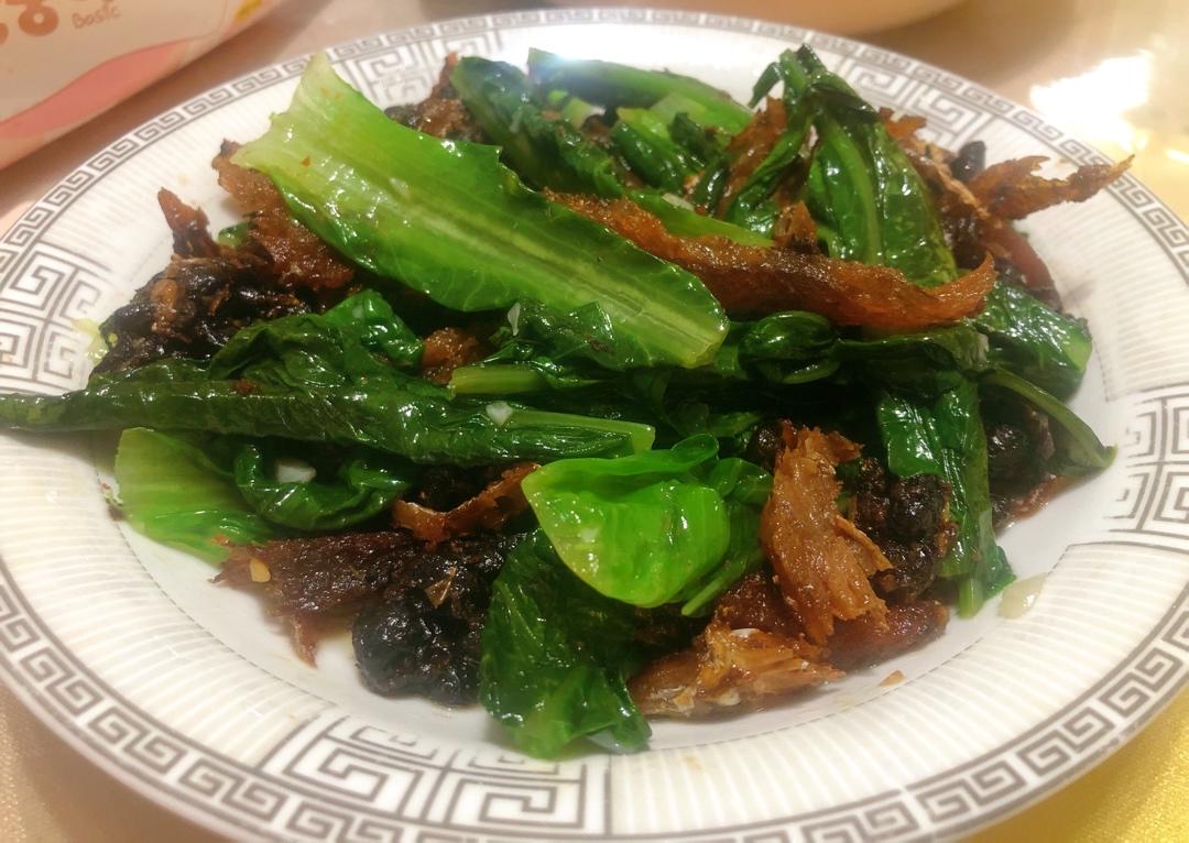 豆豉鲮鱼油麦菜