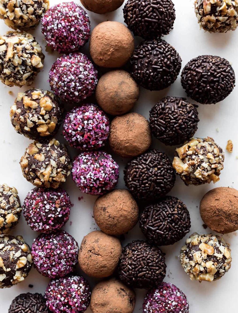 地狱厨房之圣诞节甜品手工薄荷巧克力mint chocolate truffles handmade