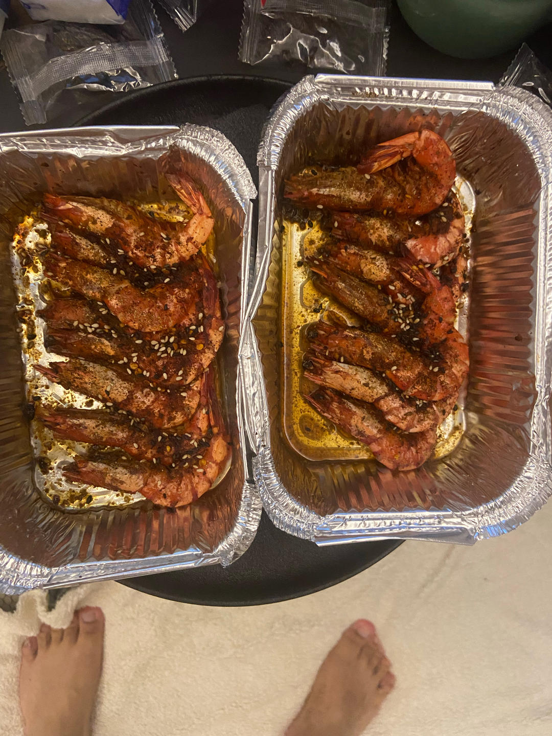 宵夜🍺烤箱烤大虾🦐