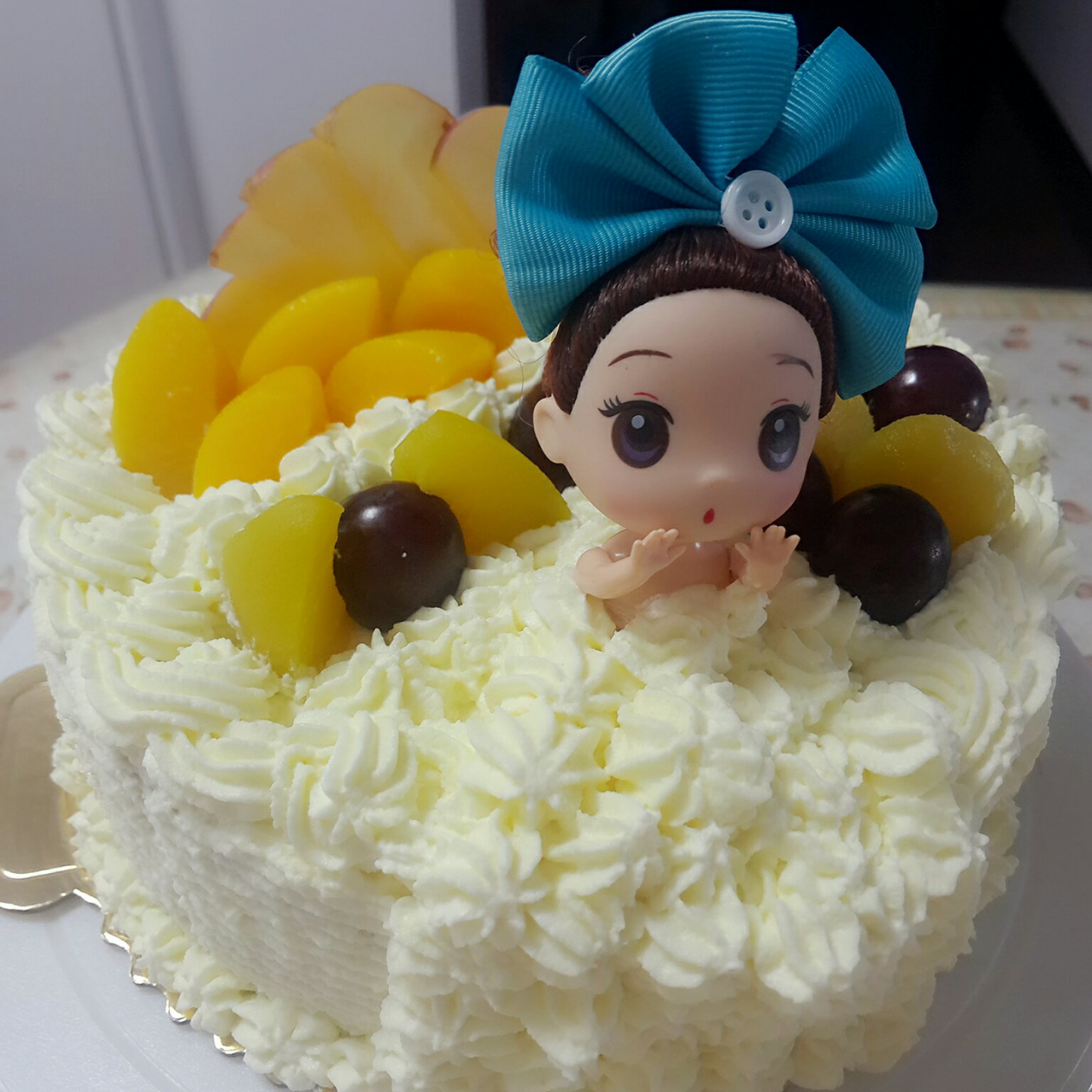 紫韵_dwb0做的迷糊娃娃公主蛋糕【不需要买模具的】