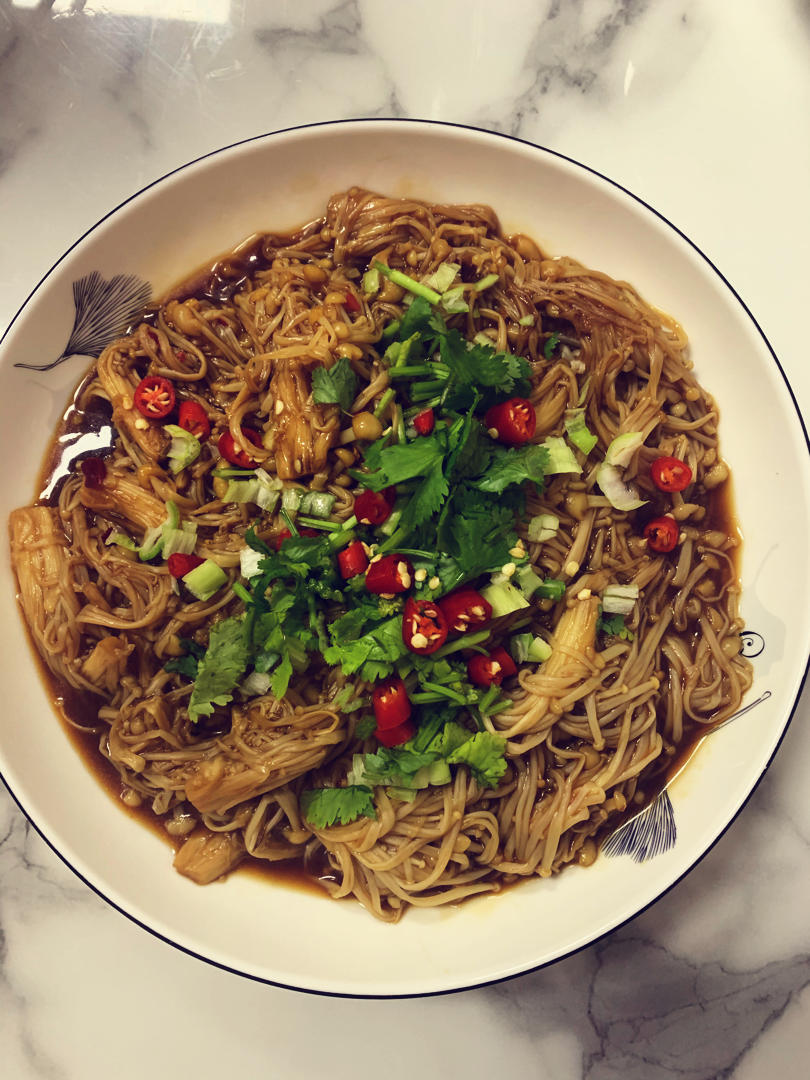 ㊙️比烧烤好吃💯倍👉孜然金针菇，香辣过瘾巨好吃‼️