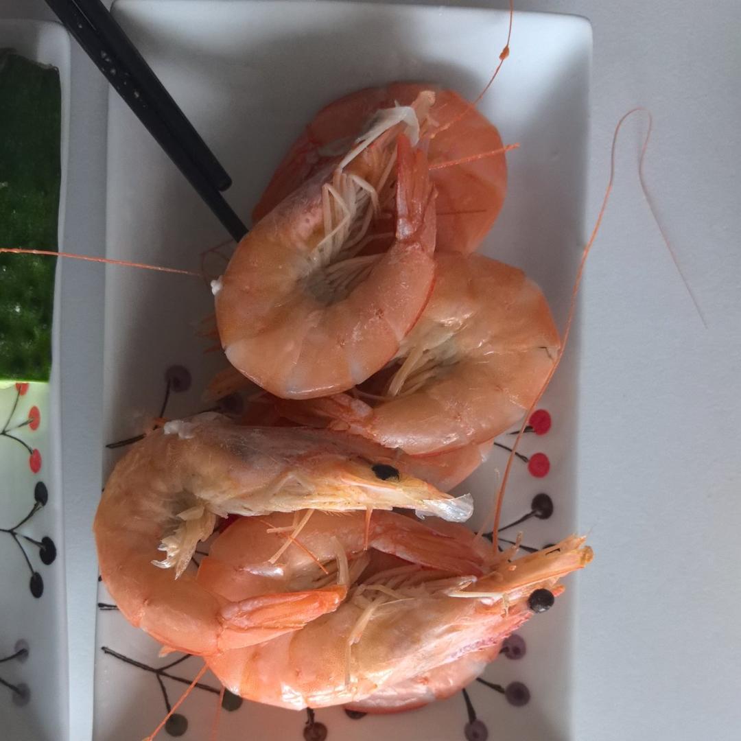 水煮虾（灵魂蘸料汁很关键哈😄）