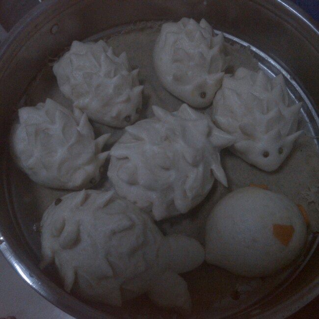 小猪豆沙包