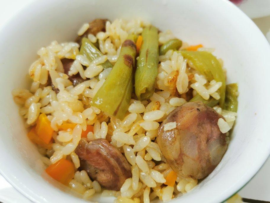 豆角焖饭