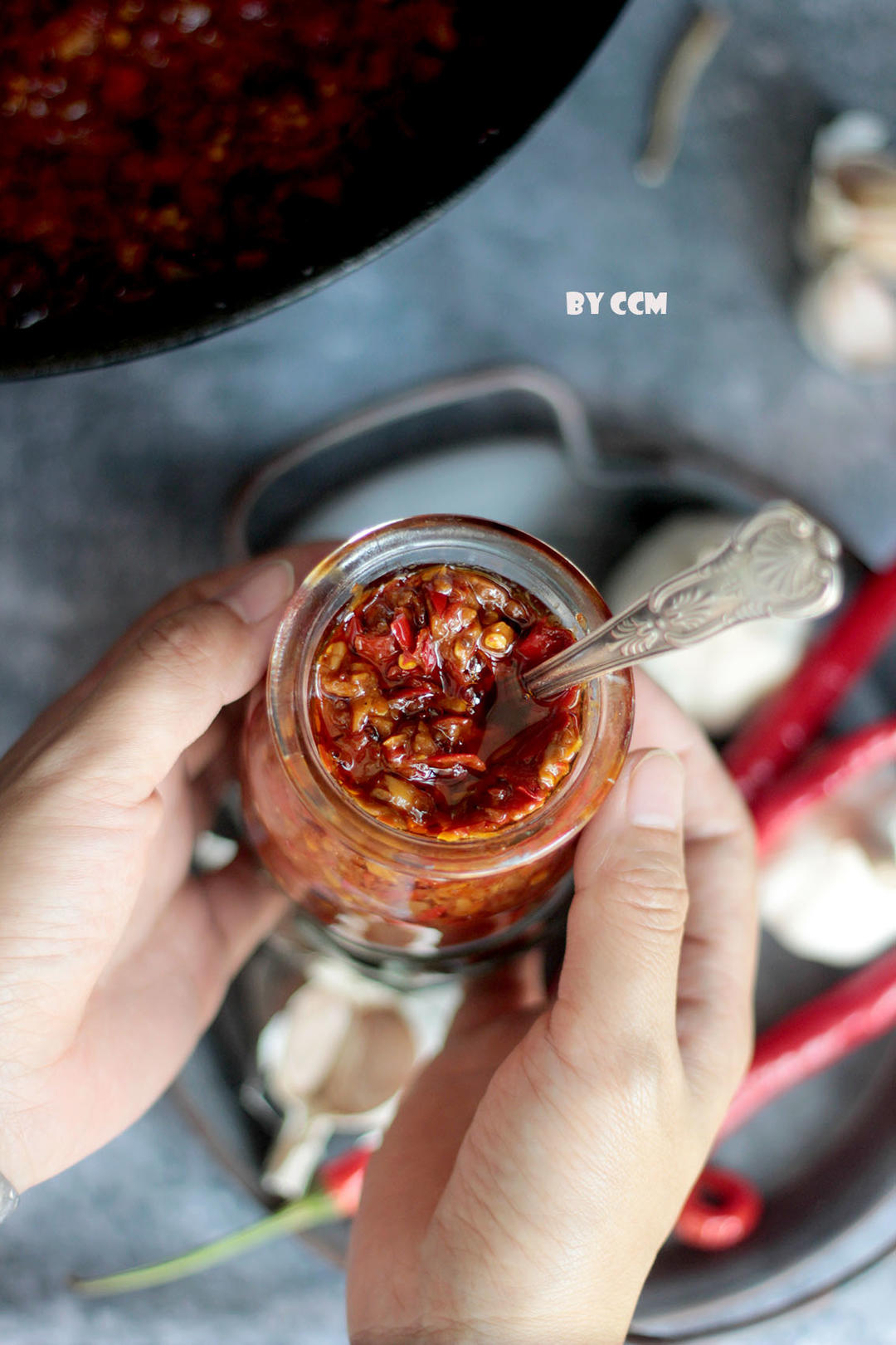 分享配方，私房爆款拌饭酱，1斤蒜，2斤酱，4斤辣椒