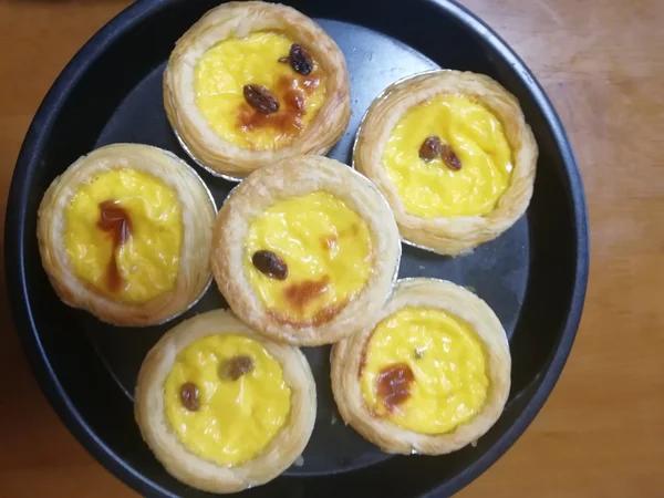 不需要奶油的烤蛋挞