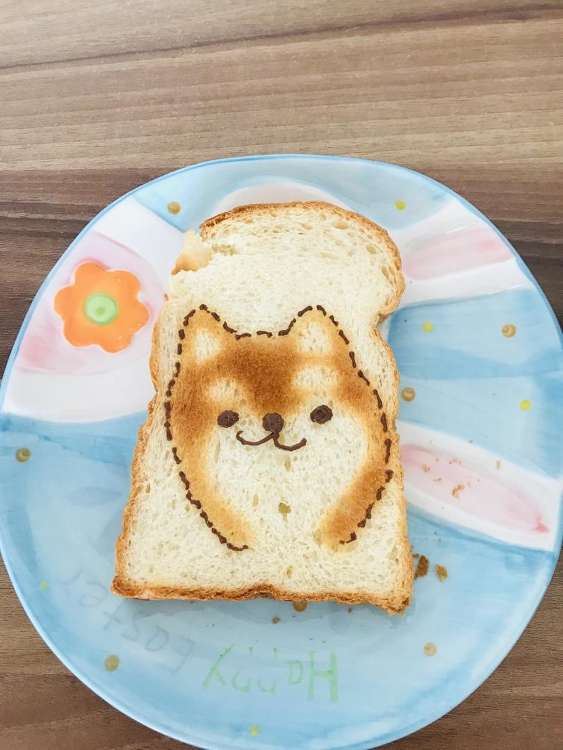 柴犬烤吐司片