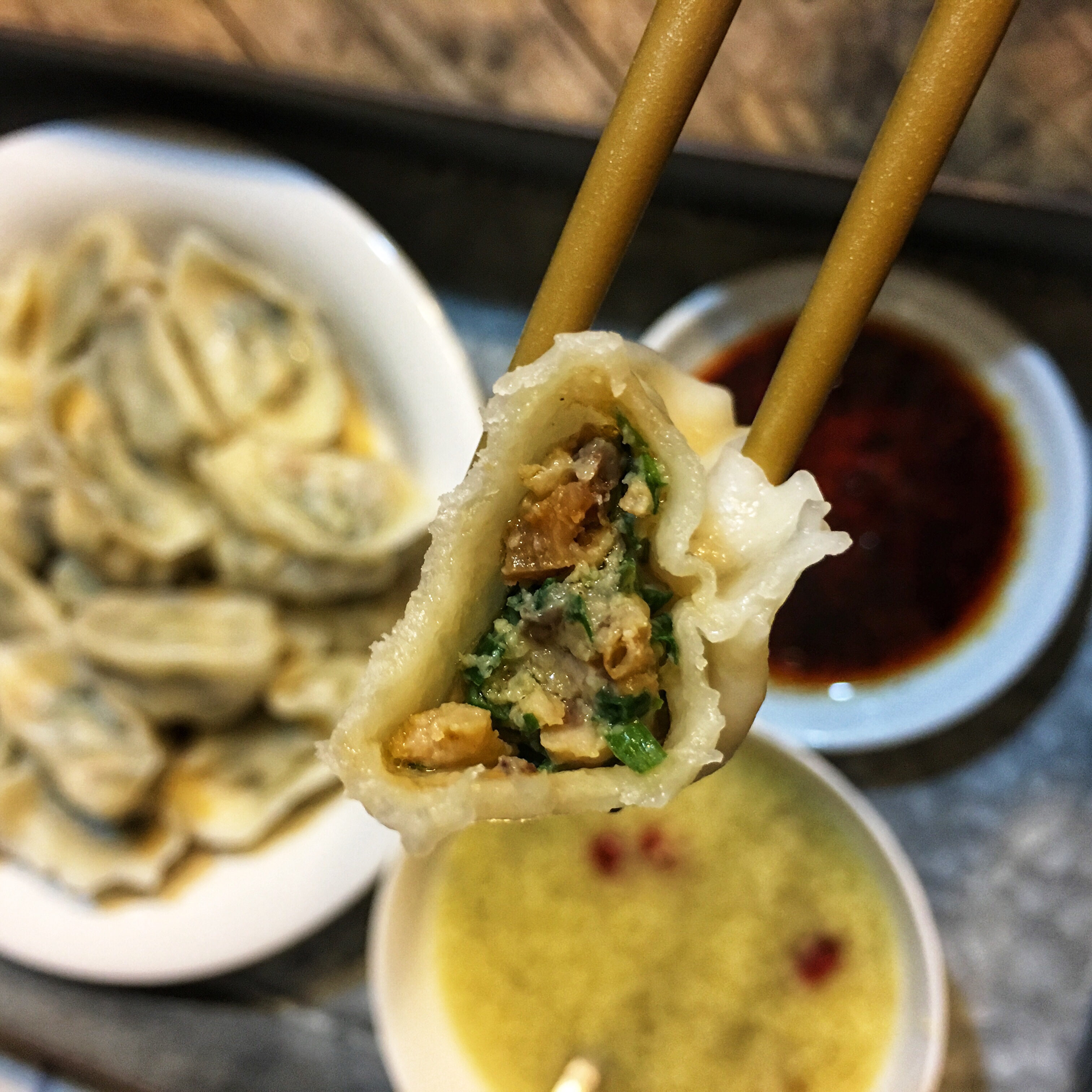 鲜虾海参韭菜水饺的做法