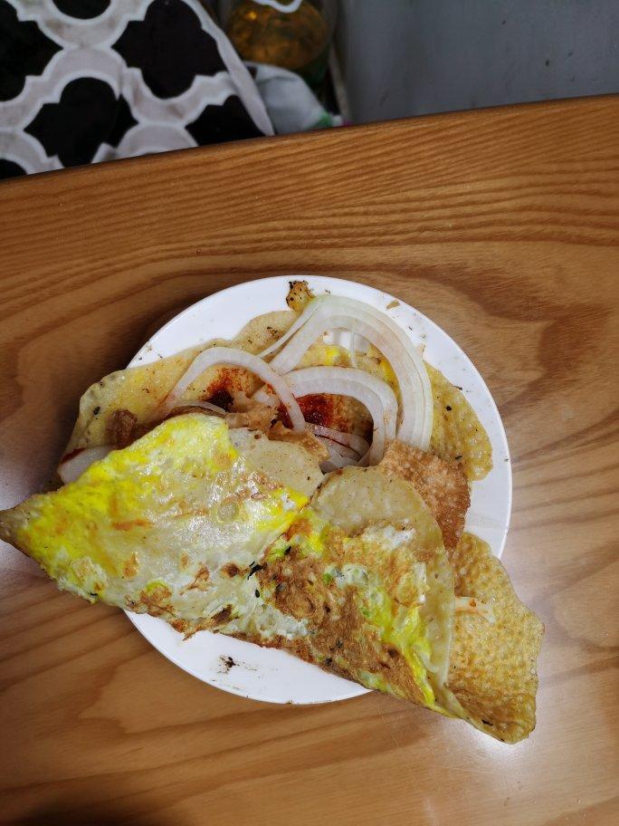 早餐—煎饼（自炸薄脆）