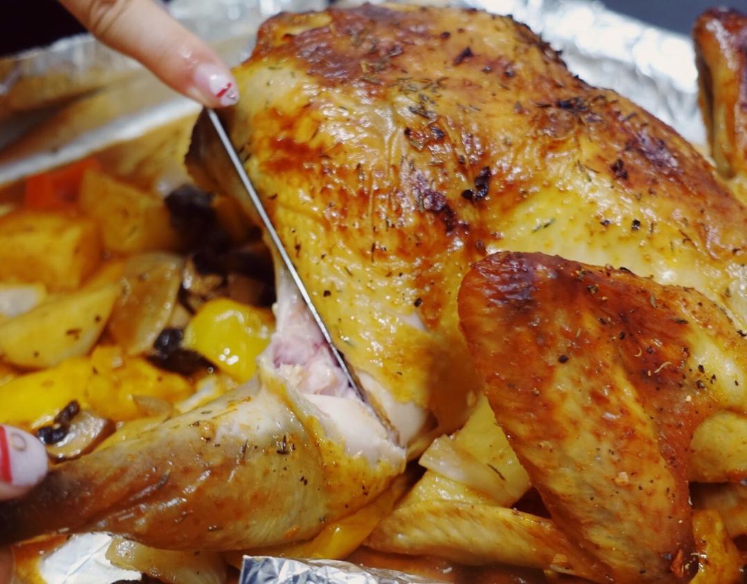 袋袋烤鸡--自制腌料+脆皮秘籍