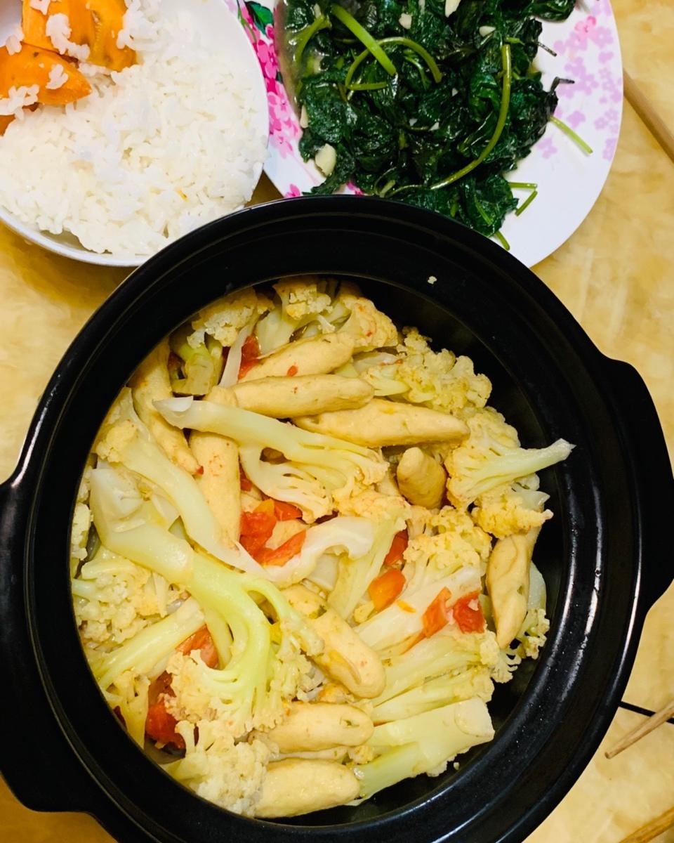 番茄🍅炒花菜