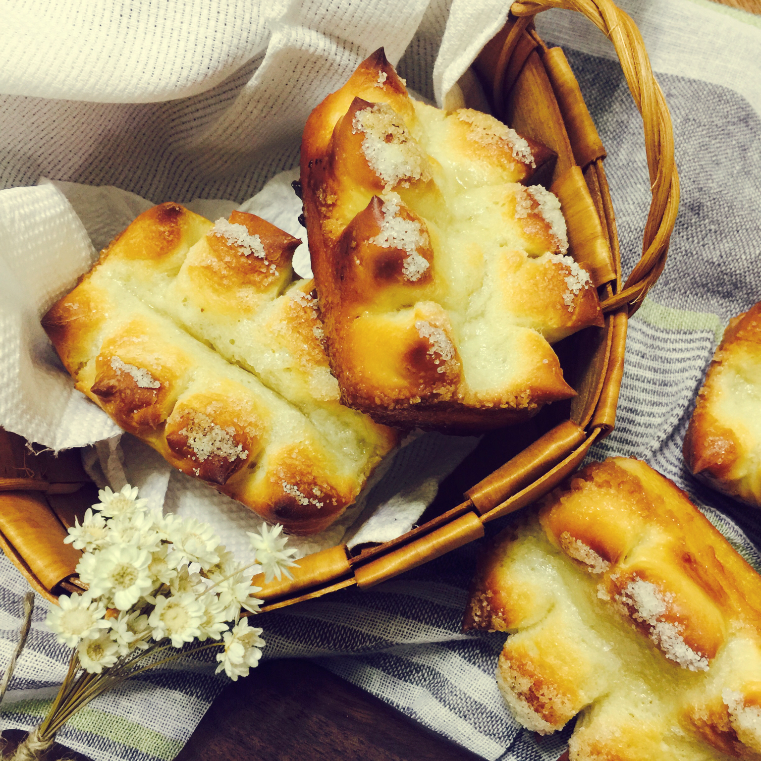 奶油砂糖迷你面包