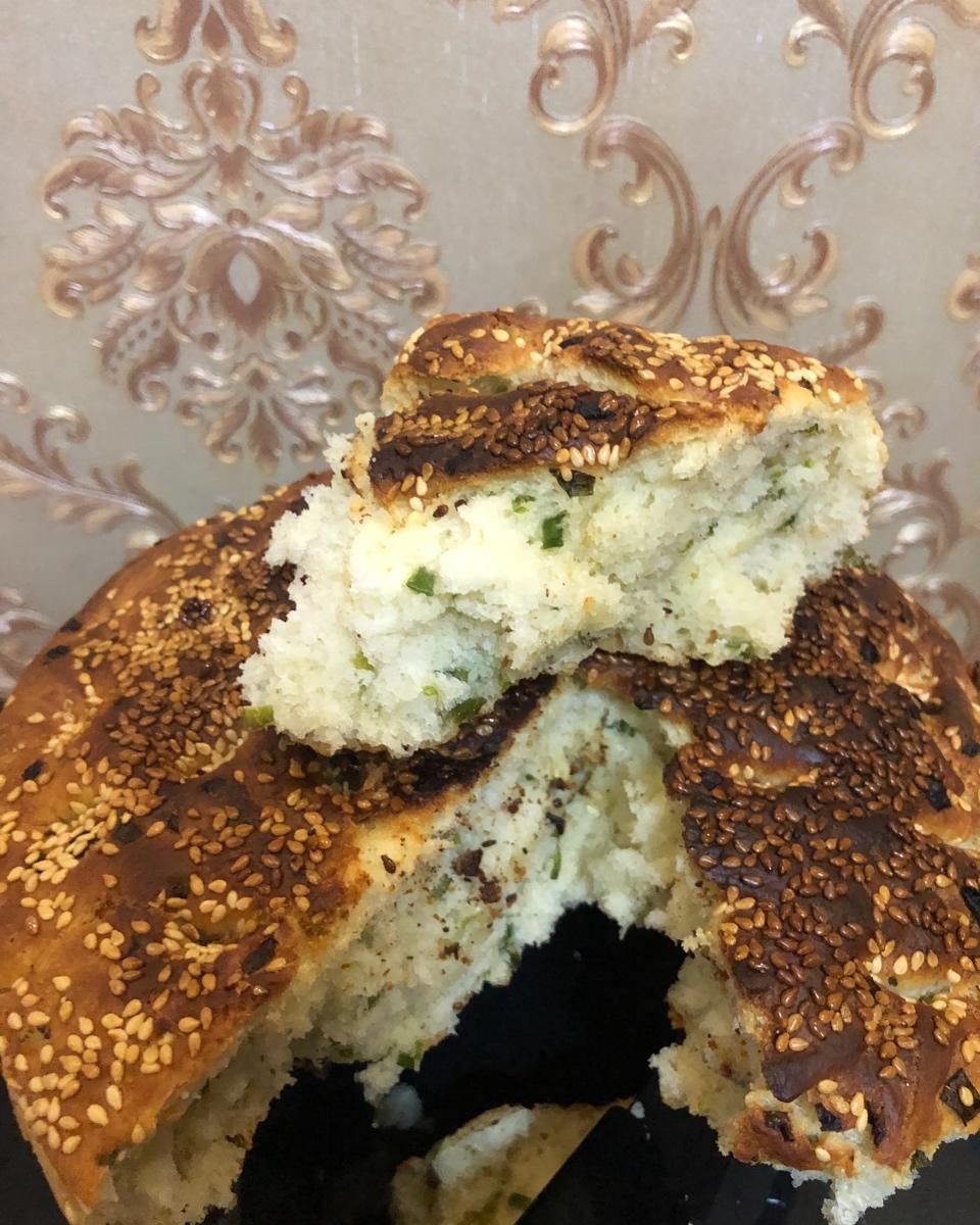 简易发面葱油饼（烤箱版）