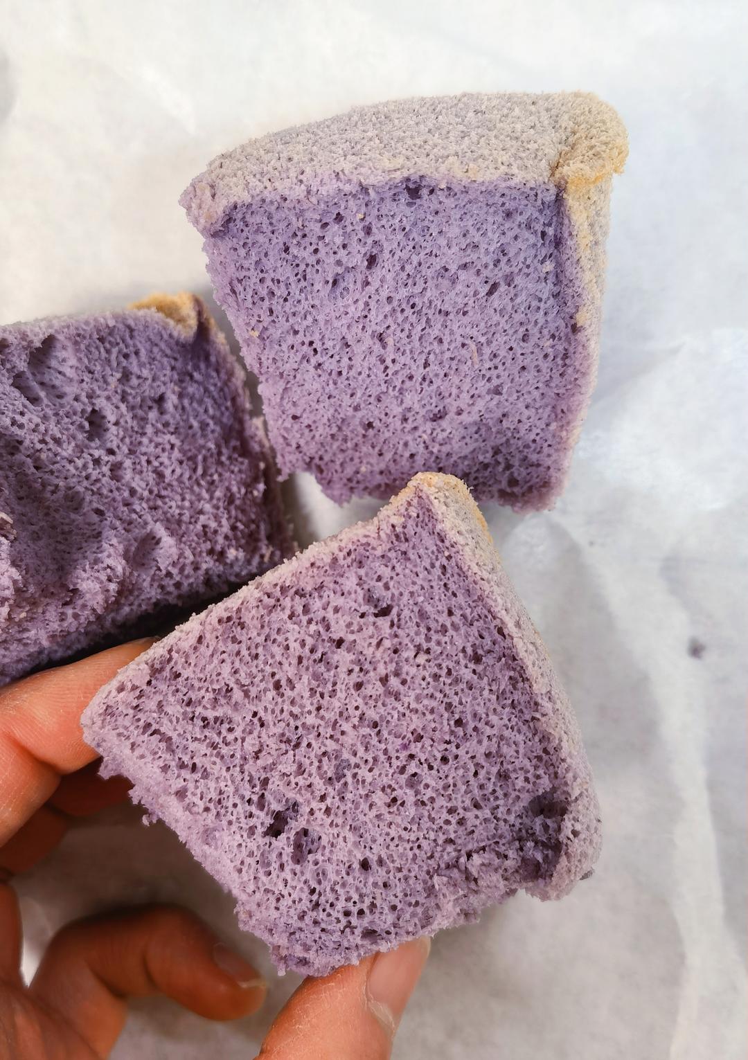 ㊙️梦幻温柔紫｜紫薯戚风蛋糕｜不氧化变色的秘密