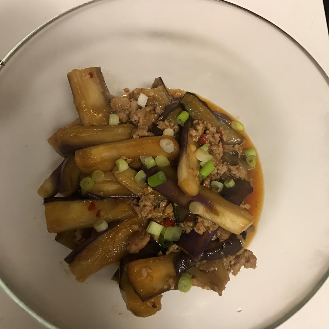 红烧肉沫茄子