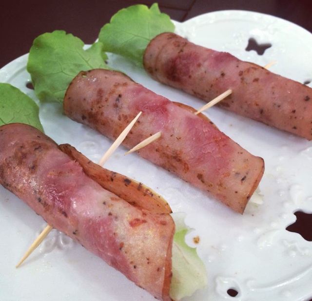 森森森森森森森蝶做的培根生菜卷