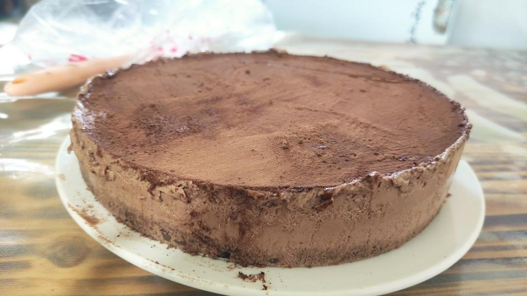 可可粉慕斯蛋糕6寸（步骤清晰）