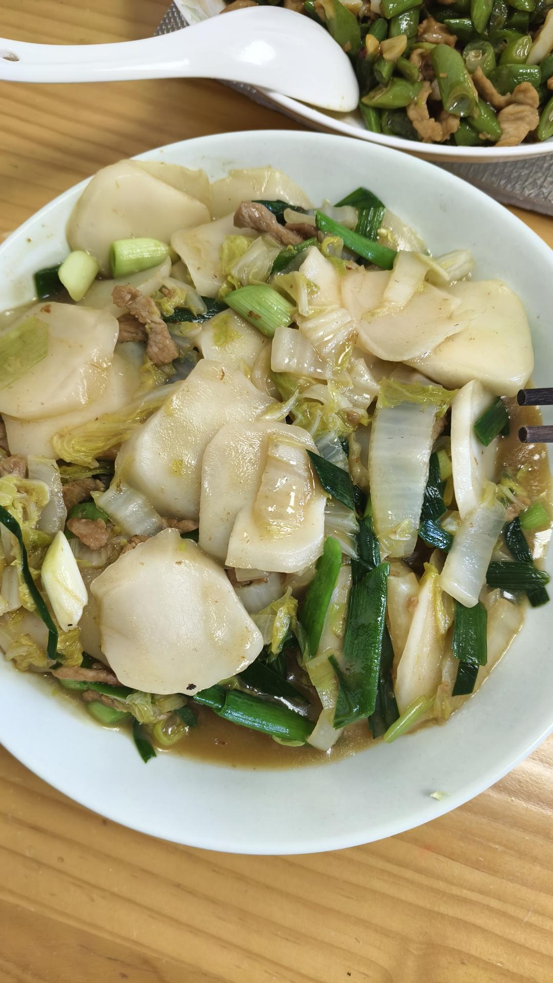 白菜炒宁波年糕真的是百吃不厌