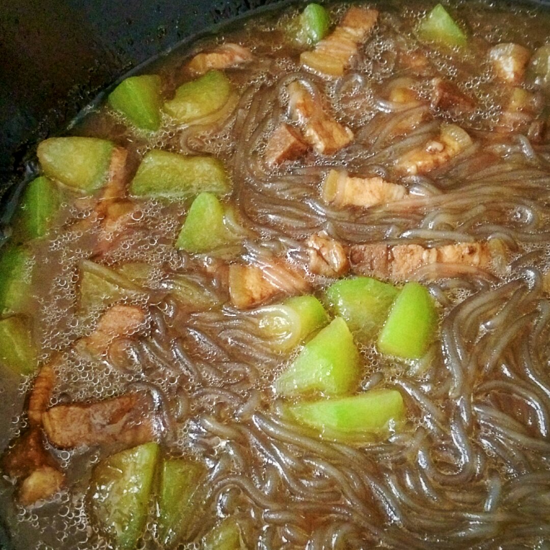 骑车去芬兰做的冬瓜猪肉炖粉条