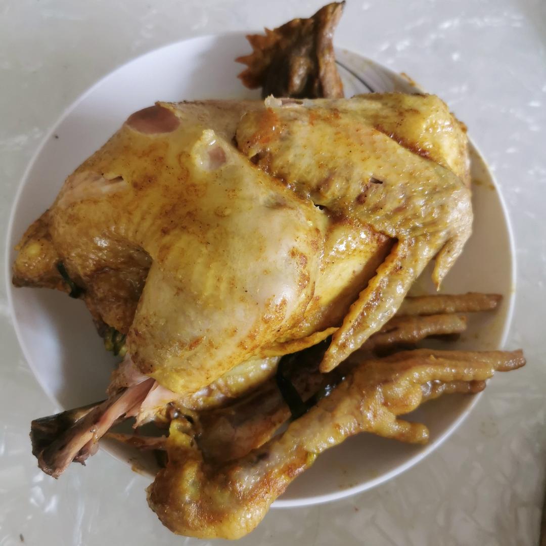 电饭煲版盐焗鸡