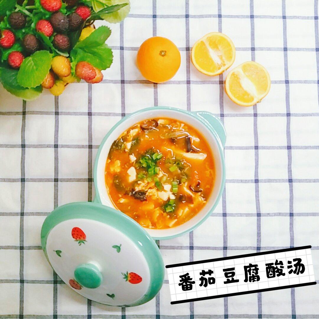 西红柿菌菇豆腐汤