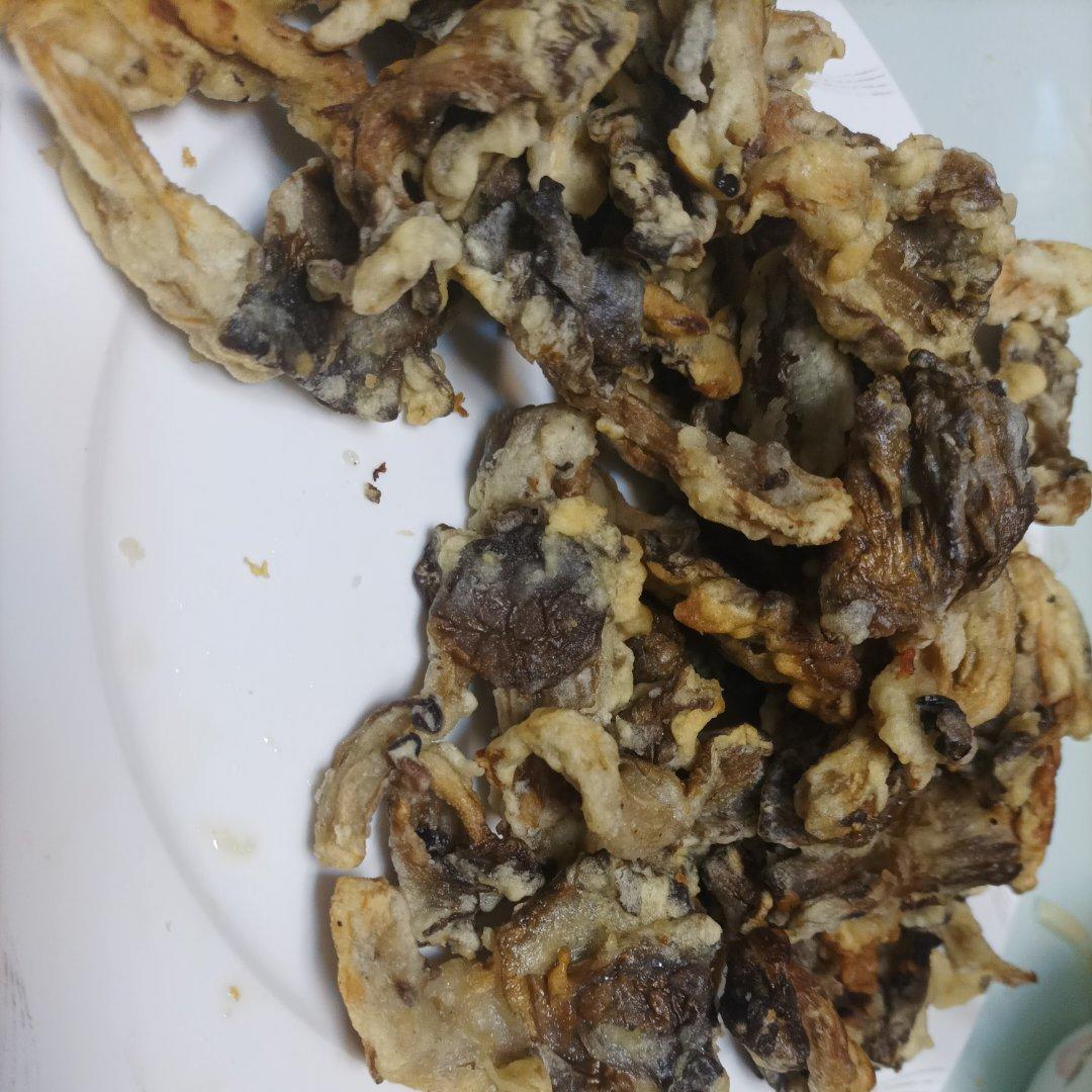 软炸蘑菇（平菇）