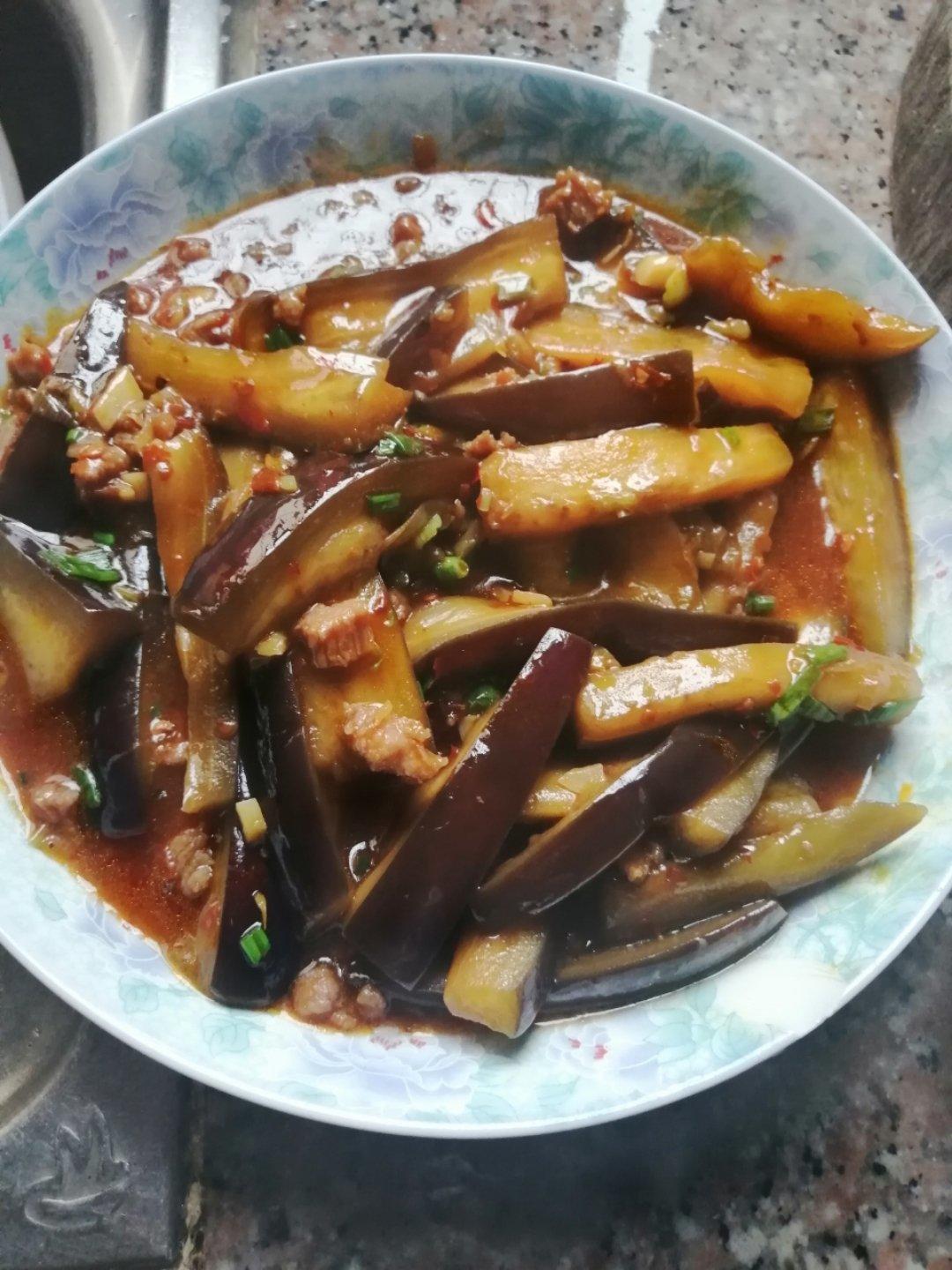 『鱼香肉沫茄子』少油做法