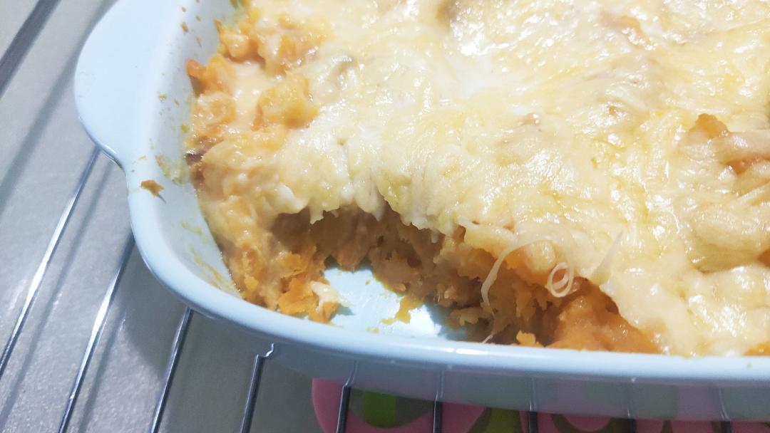 网红爆款美食～芝士焗红薯