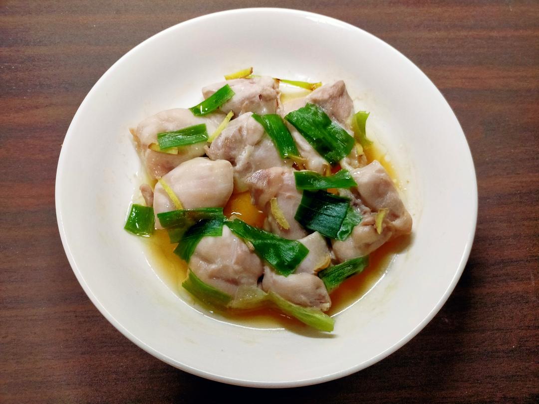 酒香蒸鸡腿肉（微波炉版）的做法