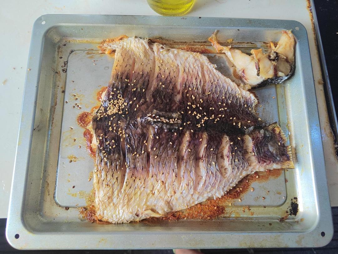不用烤箱的烤鱼