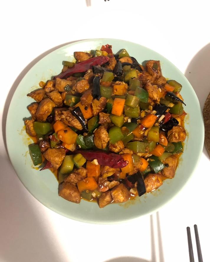 棉球尾__做的宫保鸡丁(家常版)