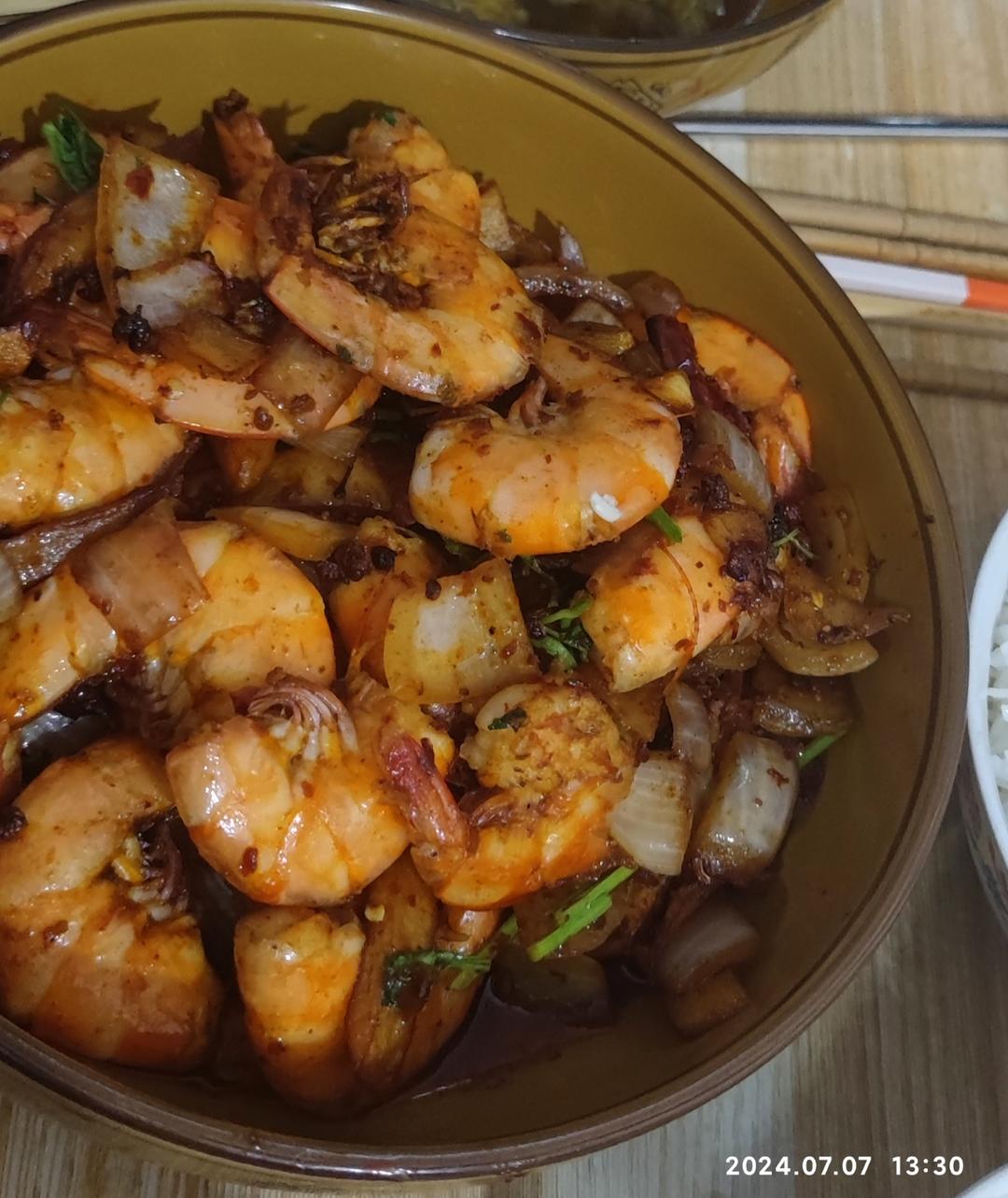 麻辣干锅虾(转)