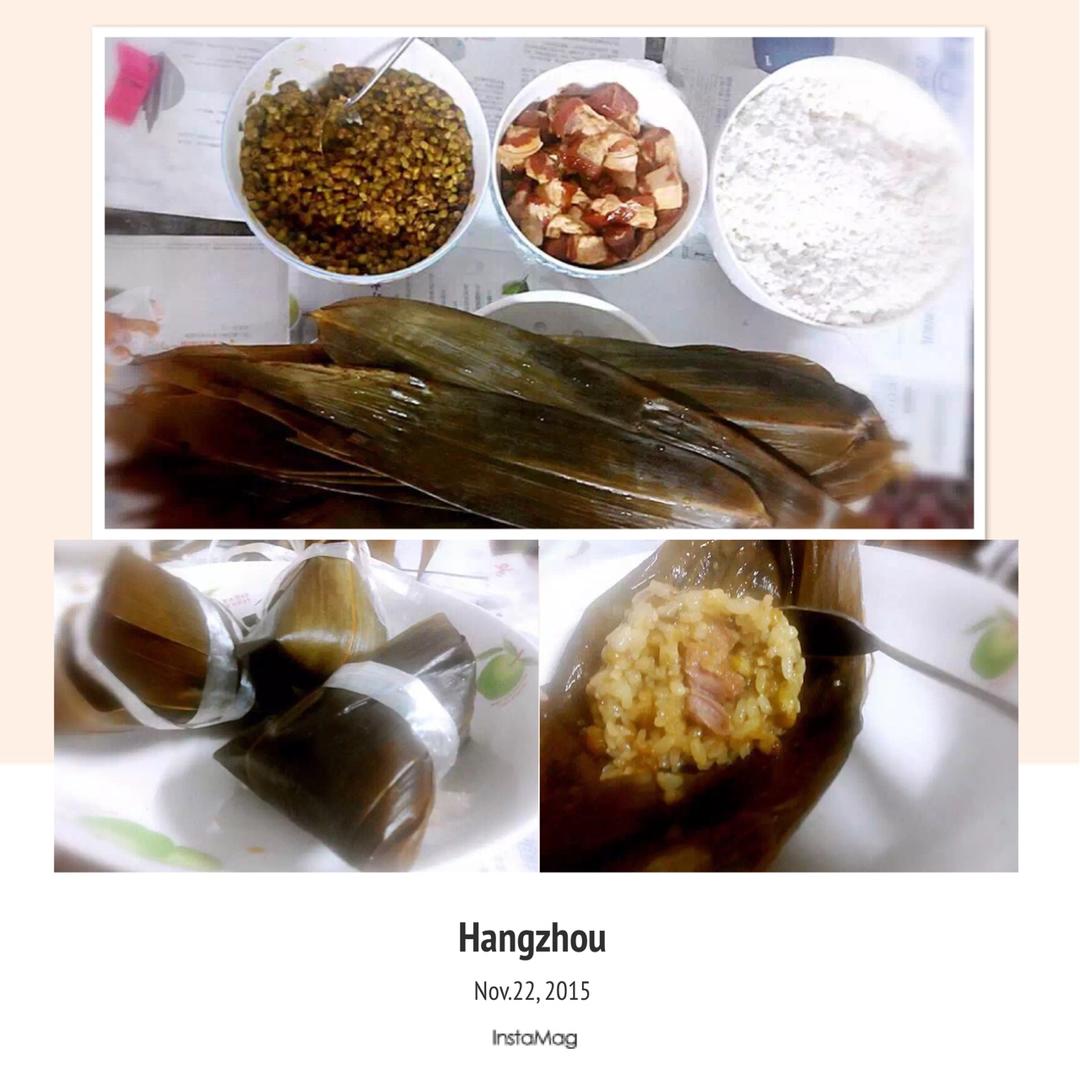 绿豆肉粽