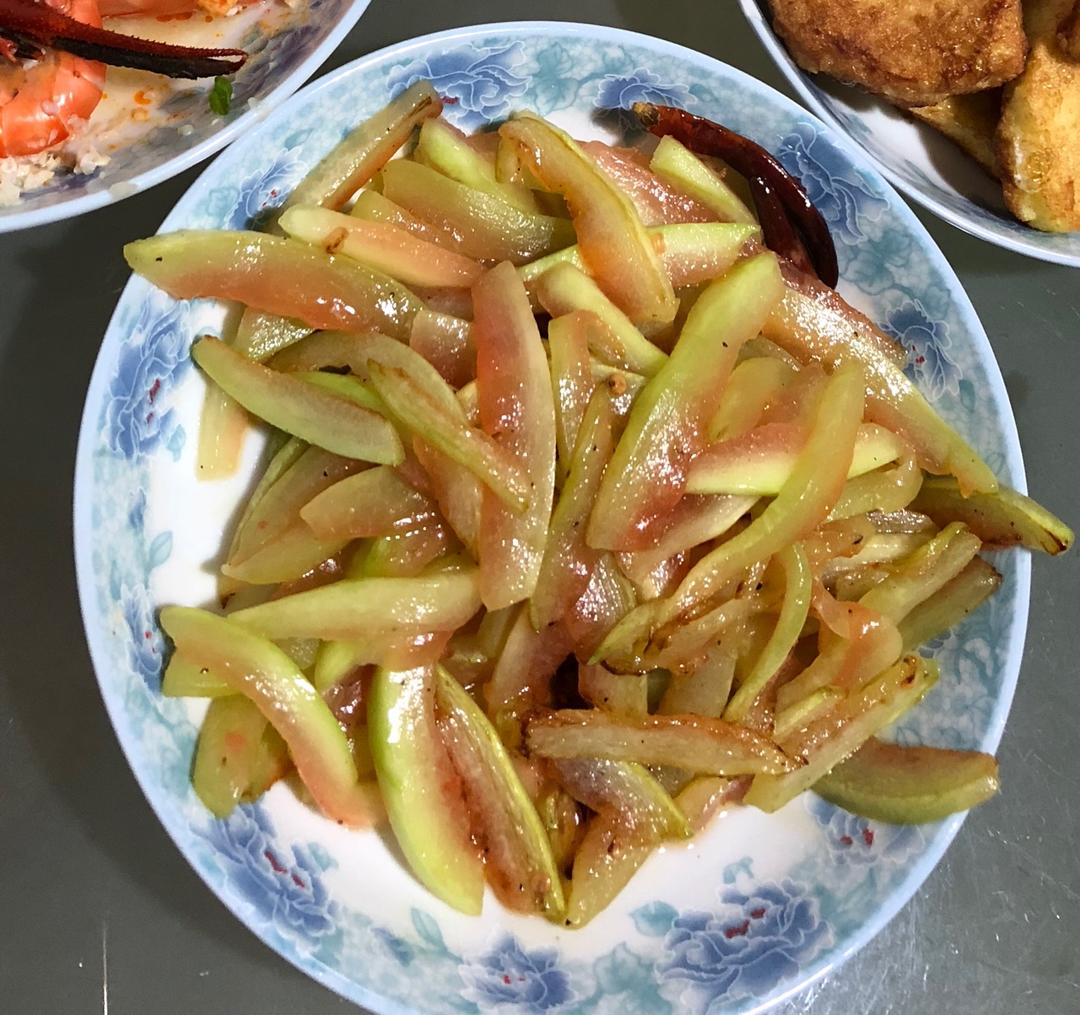 清炒西瓜皮