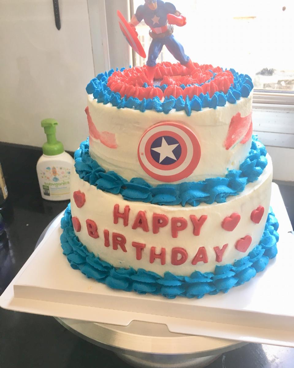 美国队长慕斯蛋糕