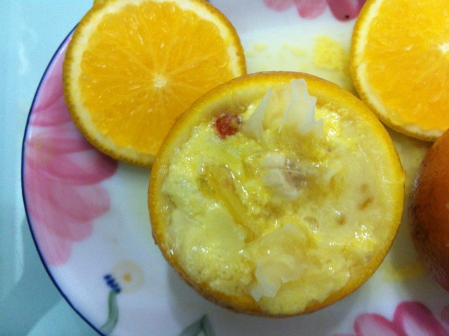 橙香蛋羹