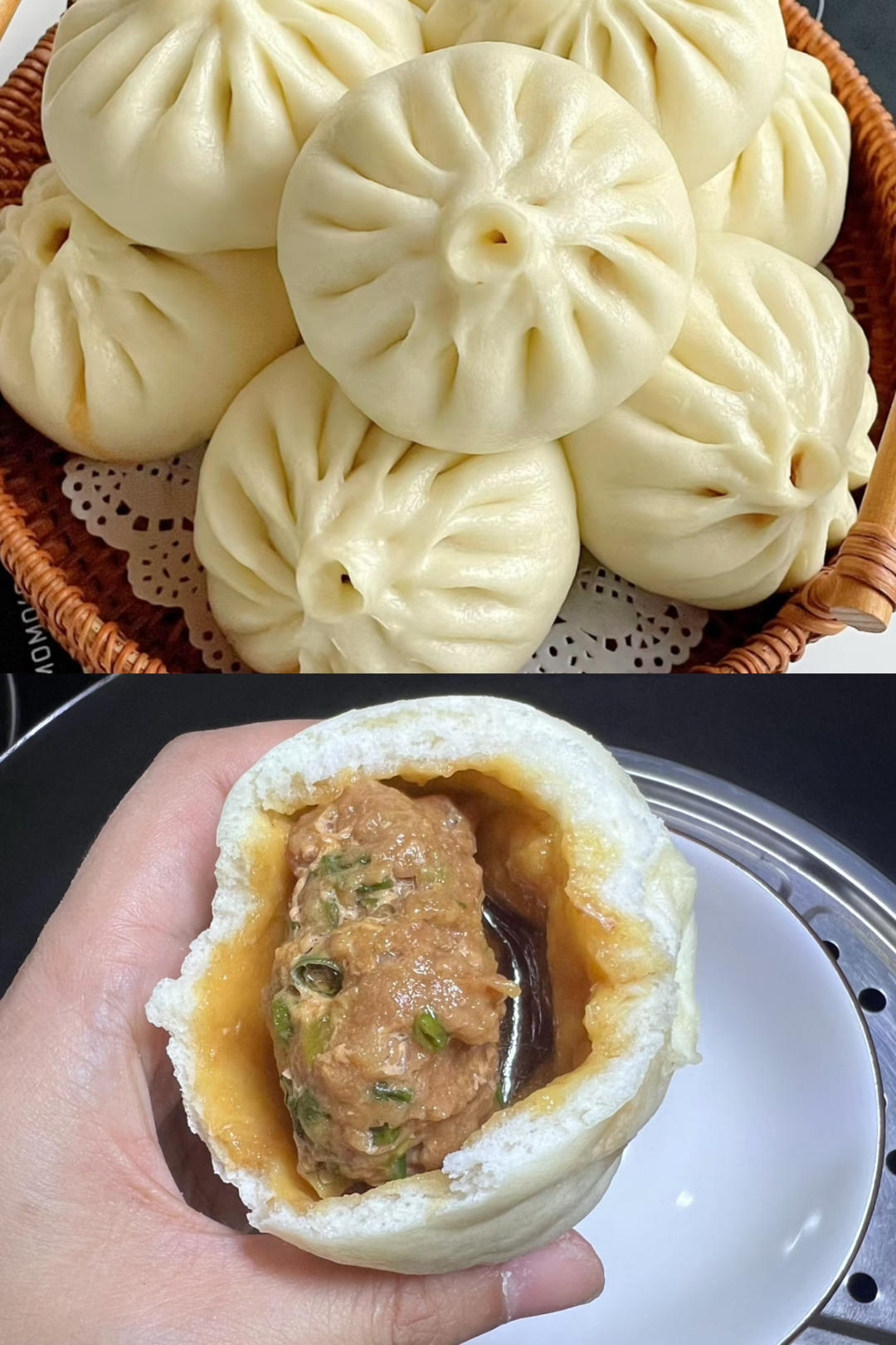 烫面酱香浓郁鲜肉包（精确到克