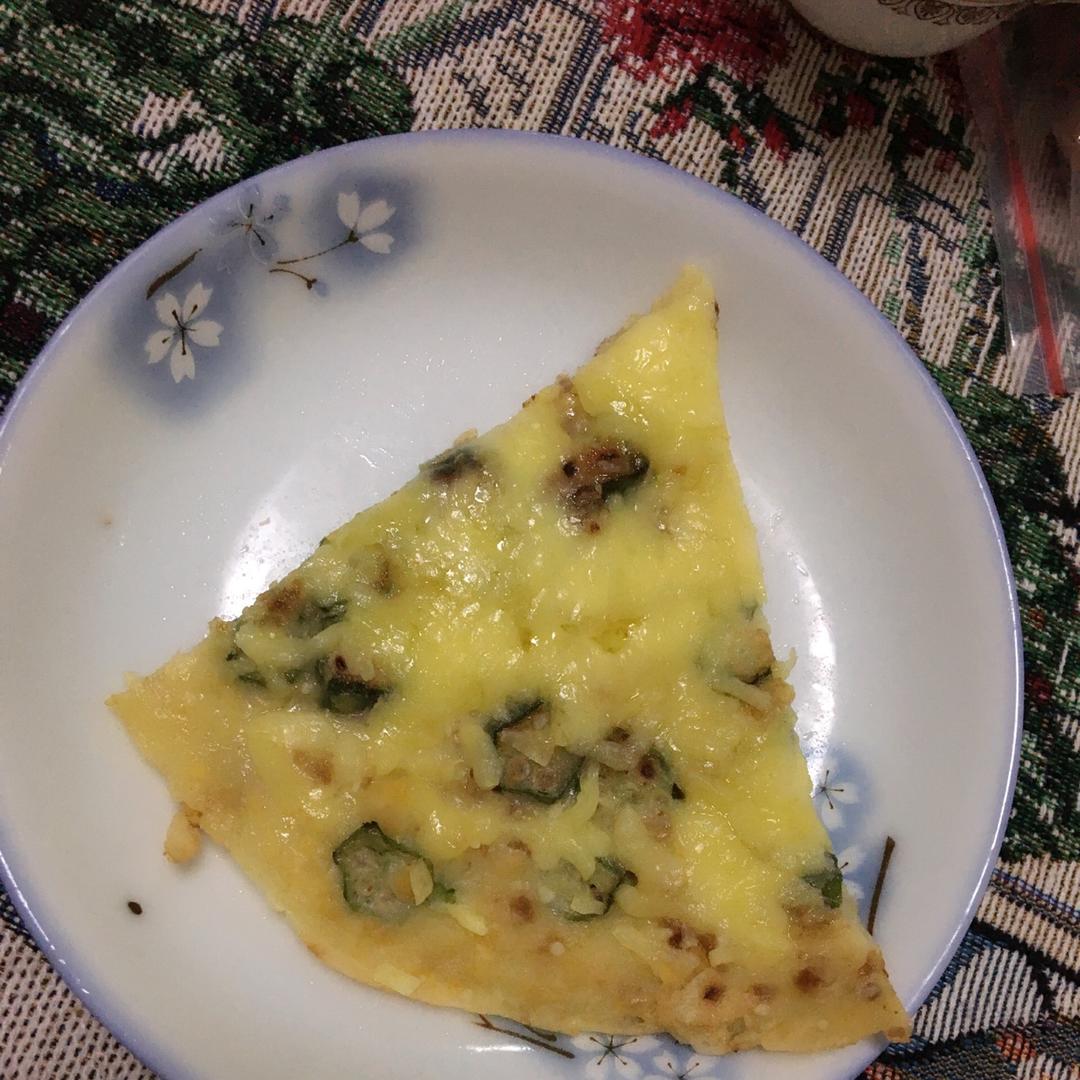 秋葵鸡蛋饼
