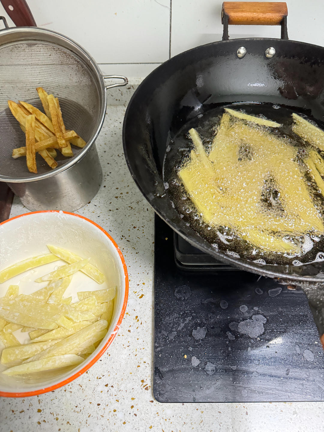 自制薯条（不用煮/不用冷冻）