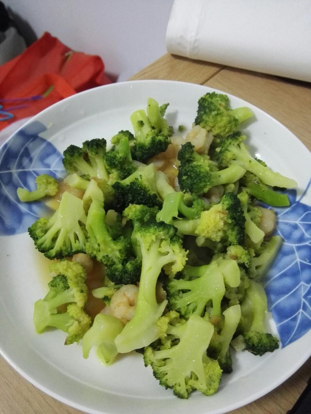 西兰花炒虾仁