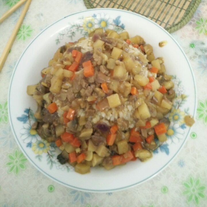 羊肉咖喱饭