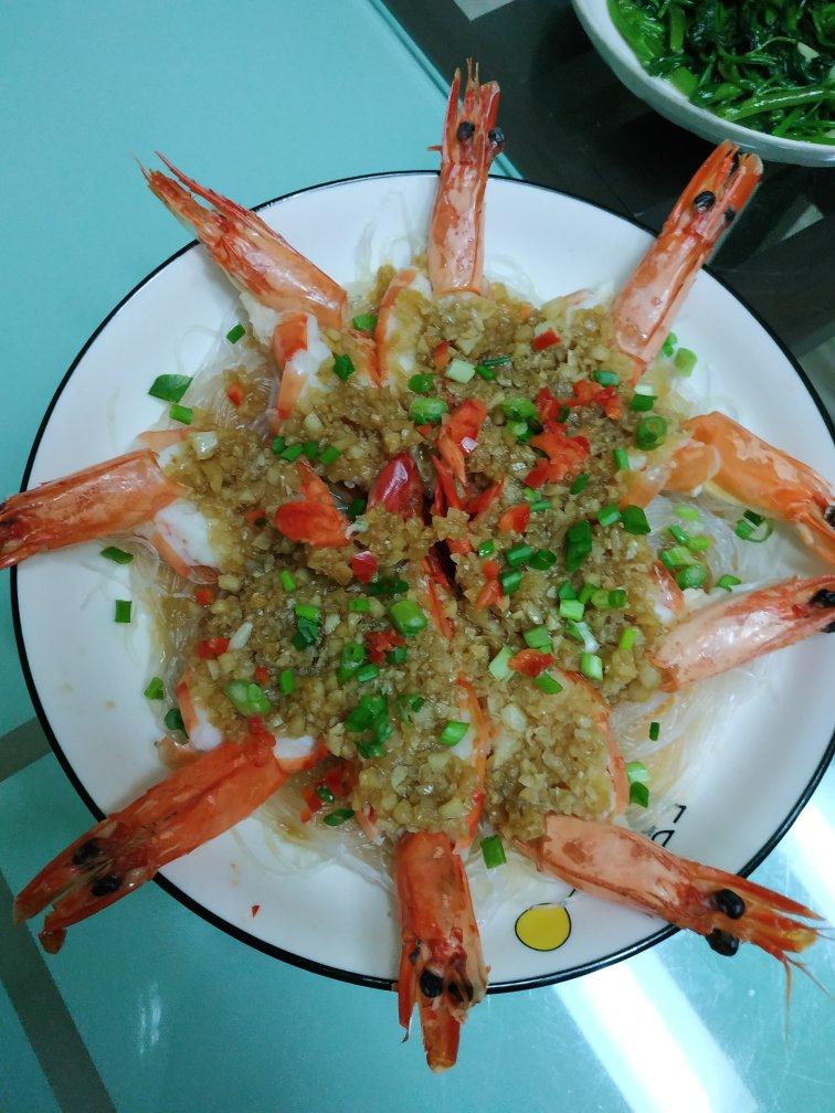 蒜蓉粉丝开背虾